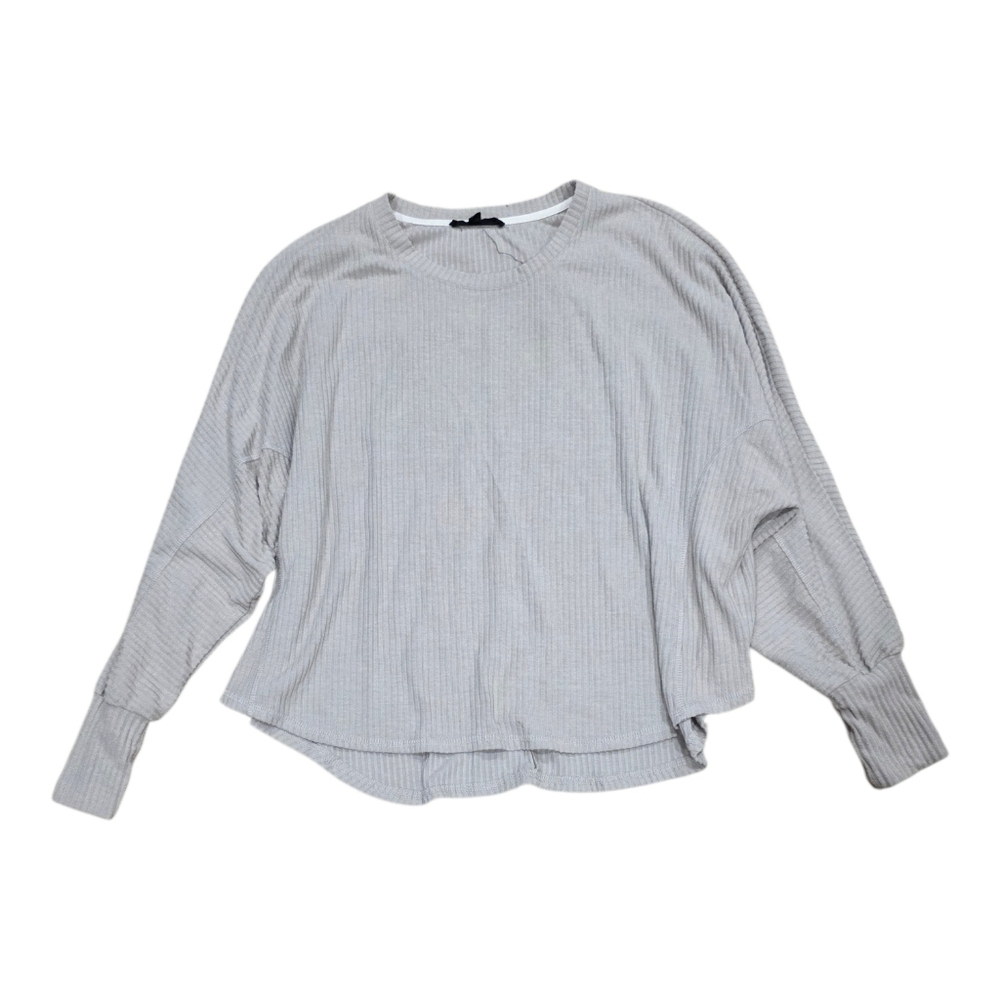 Jane + Delancy Beige Ribbed Dolman Sleeve Sweater L